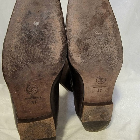 CHANEL Brown Lambskin Pull On Boots 37 - Picture 8 of 12